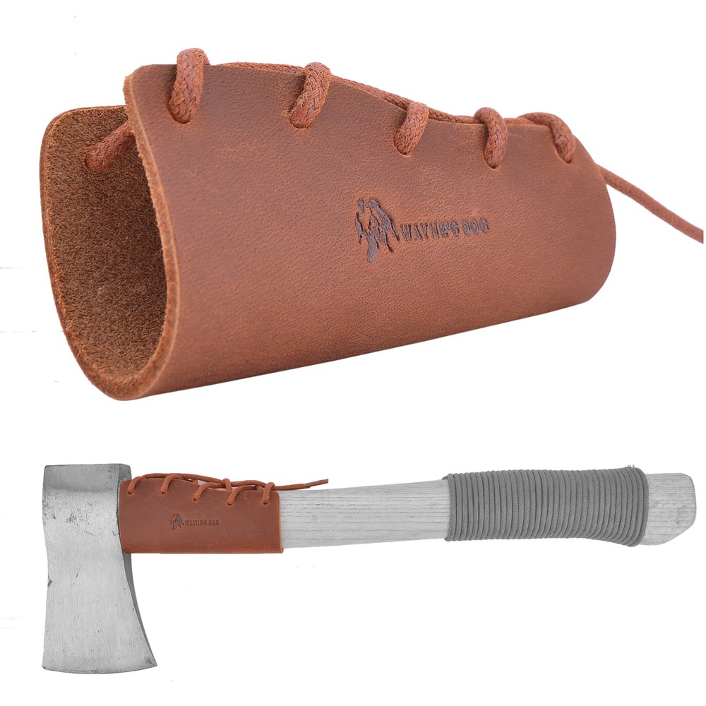 Brown Black Leather Axe Handle Guard ,Handle Holsters Protection Leather