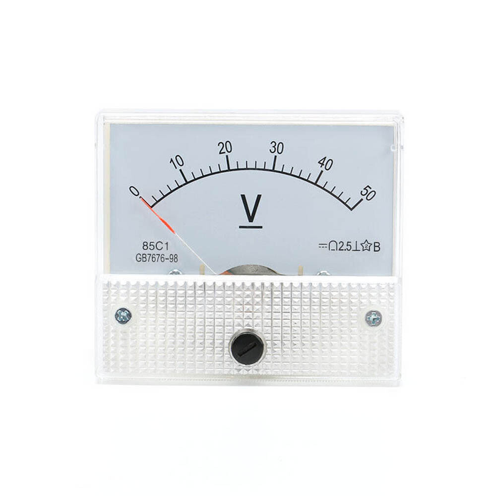 Analog Amp Panel Meter 2-30A 10-50V DC Ammeter Current Voltmeter Voltage 85C1