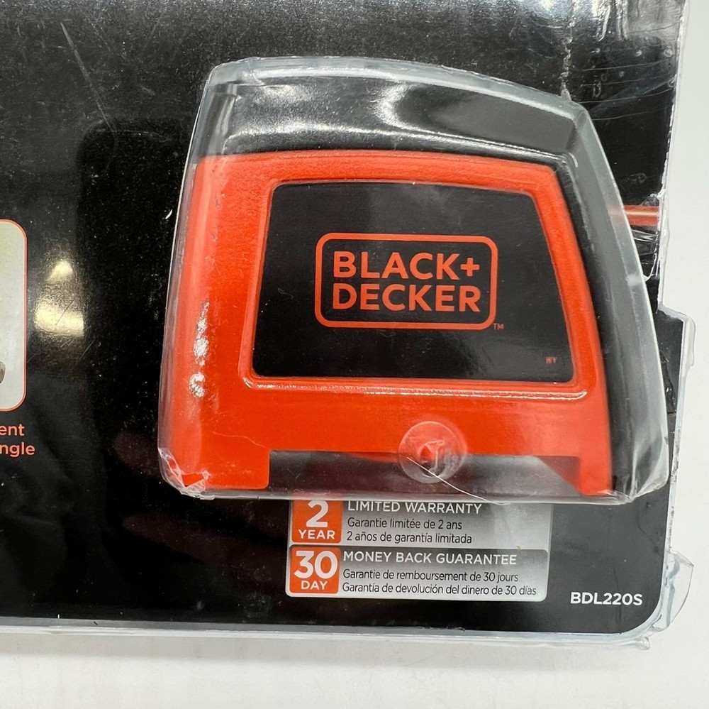 NEW Black+Decker BLD220S 360° Rotating Wall Attachment Project Laser Level