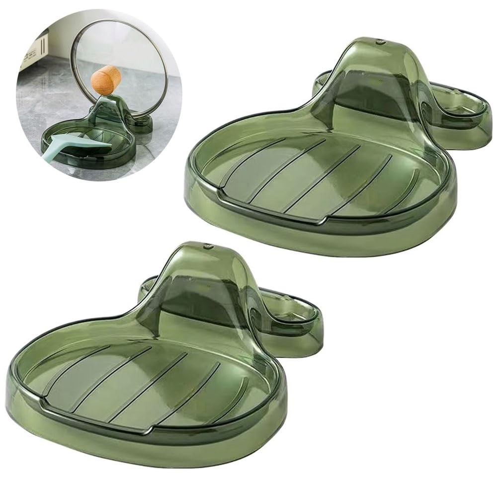 2 Pack Spoon Rest for Multiple Utensils & Lid Holder, Utensil Rest for Kitche...