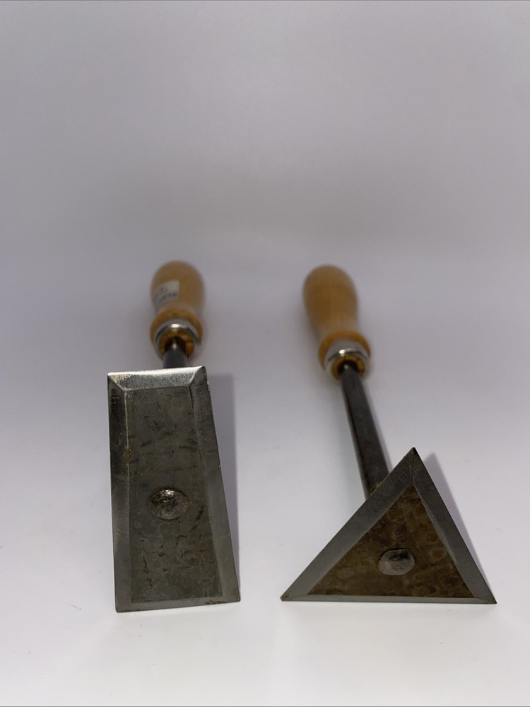 Paint Scraper Tools, Set Of 2: Triangle And Square End Paint Scrapers