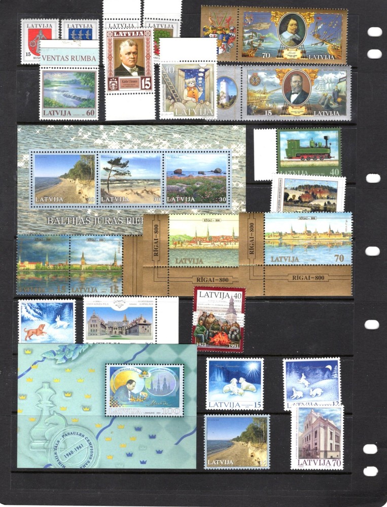 Latvia 2001 Complete Year