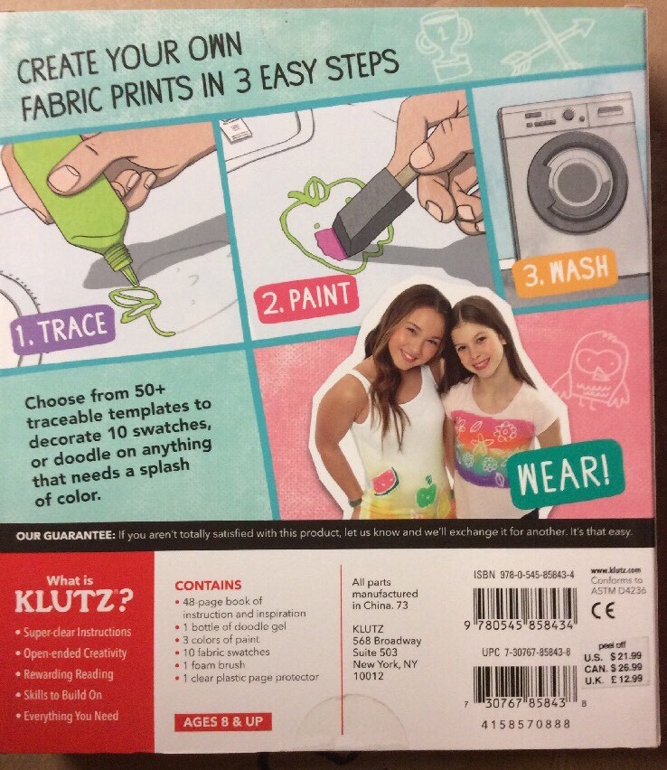 Klutz Design & Dye Book Kit NEW