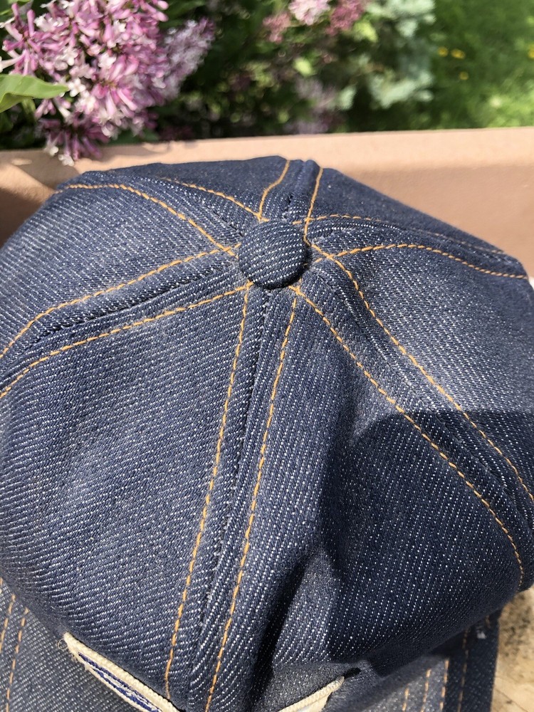 Vintage Ford Denim Snapback Trucker Hat Cap