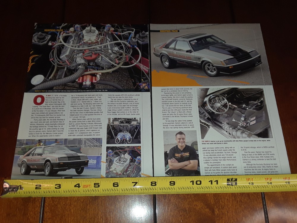 1979 FORD MUSTANG INDIANAPOLIS INDY 500 PACE CAR ORIGINAL 2009 ARTICLE