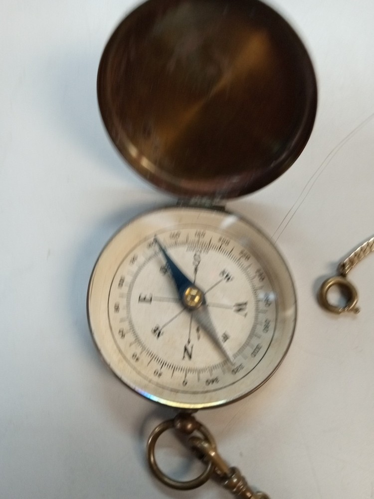 Working Vintage German Compass AND FOB