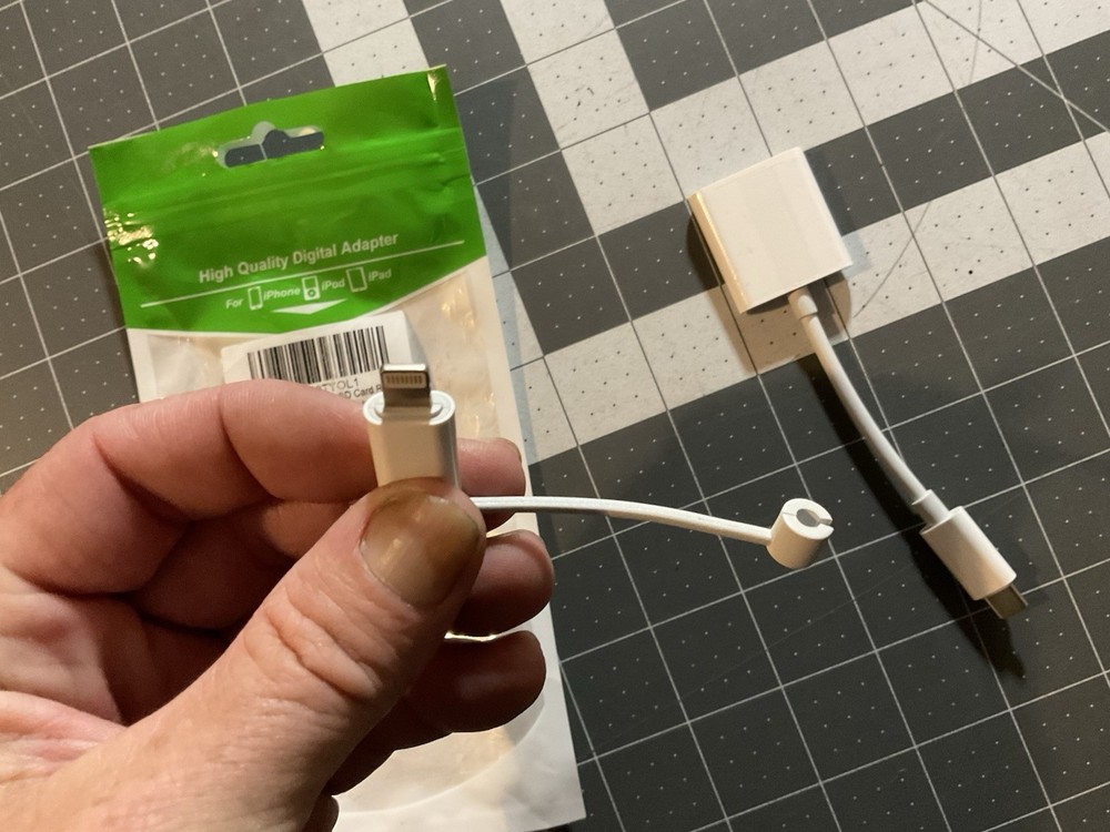 USBC And Lightning SD Card Reader, T2