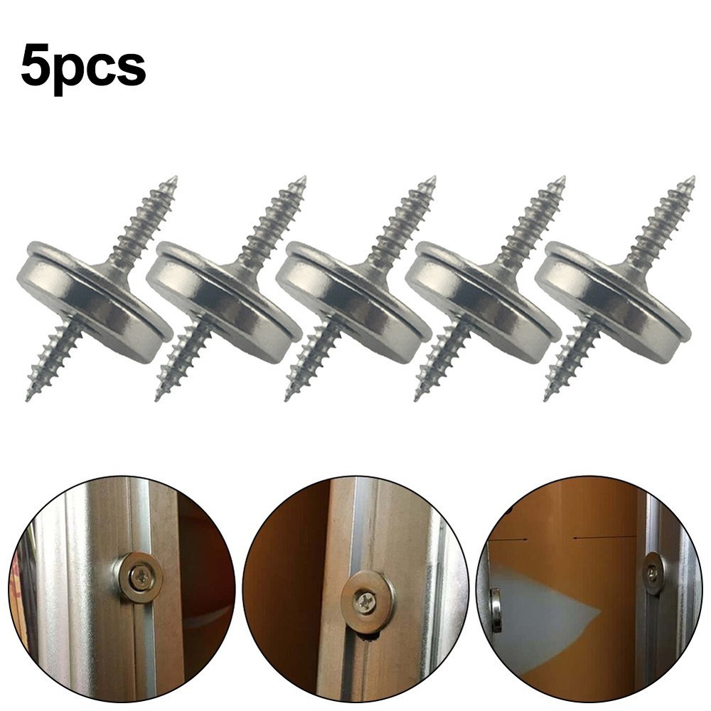 Kitchen Pull Magnetic Cabinet Catch Set Secure Fit Anti Rust Pack of 5 Sets