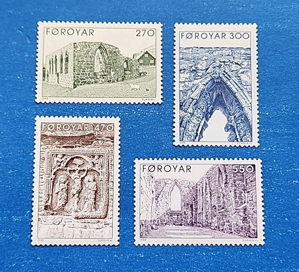 Faroe Islands Stamps, Scott 182-185 Complete Set MNH