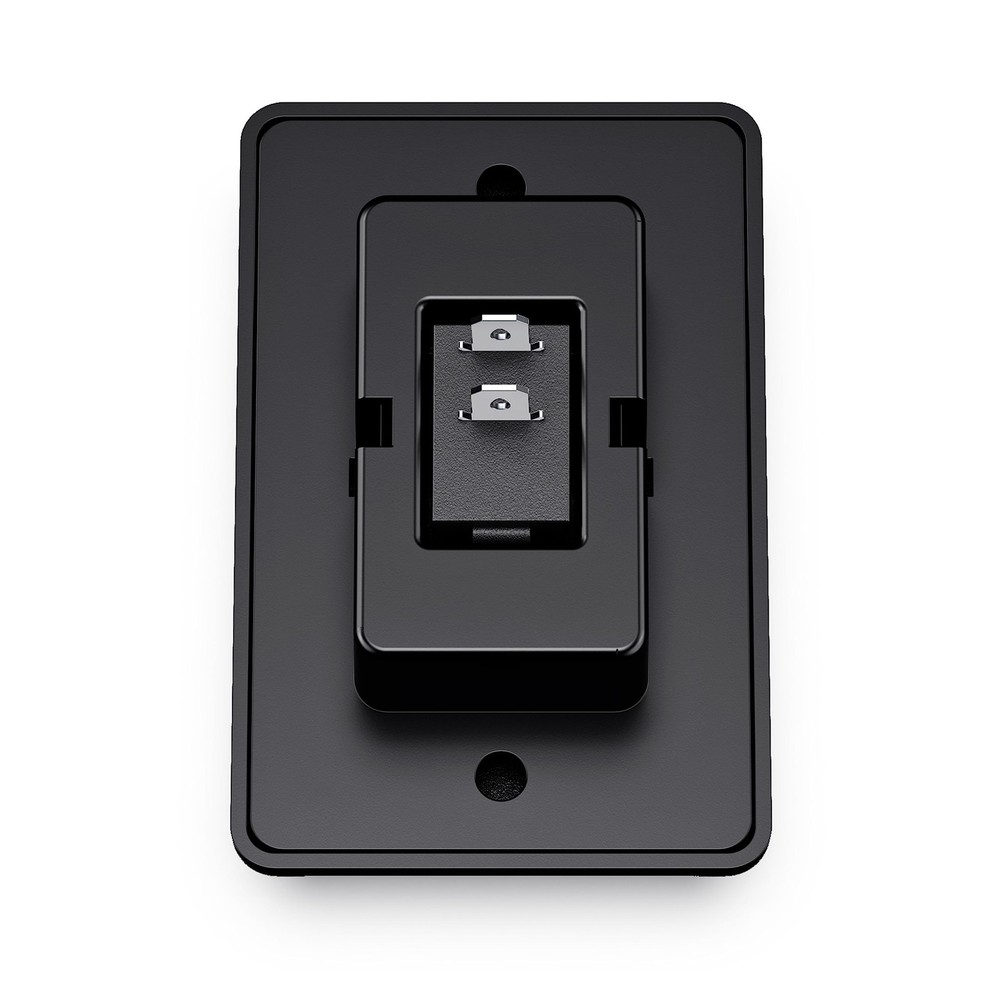 Leisure LED Modern Single SPST On-Off Switch with Bezel, 12-Volt, for Black