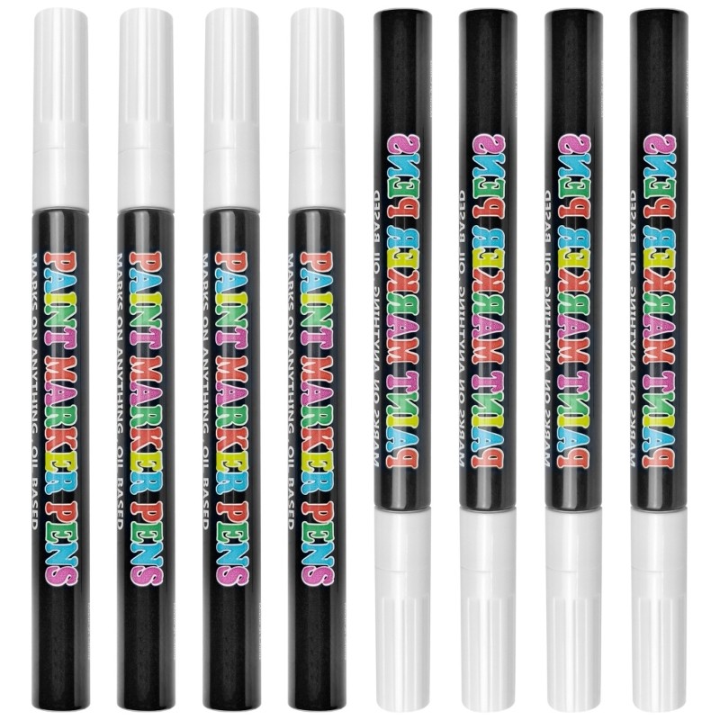8pcs Empty Paint Marker Tube Smooth Flow Control for DIY Art Projects Tool