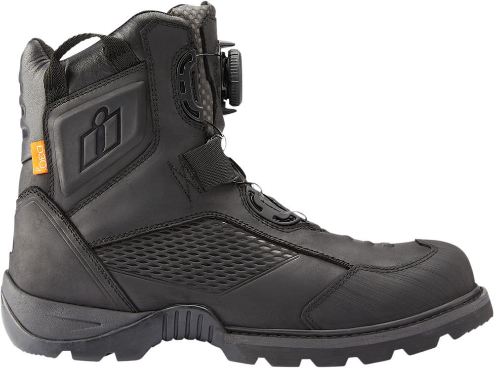 ICON Stormhawk Boots - Black - Size 7 3403-1149