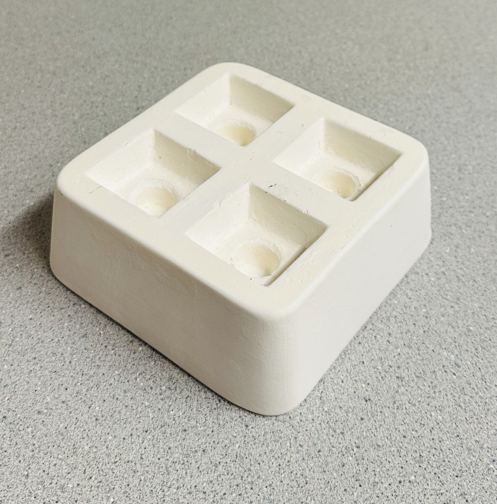 2010 CPI LF52 Square Knobs Slump Mold Fusing Glass Crafts Ceramic
