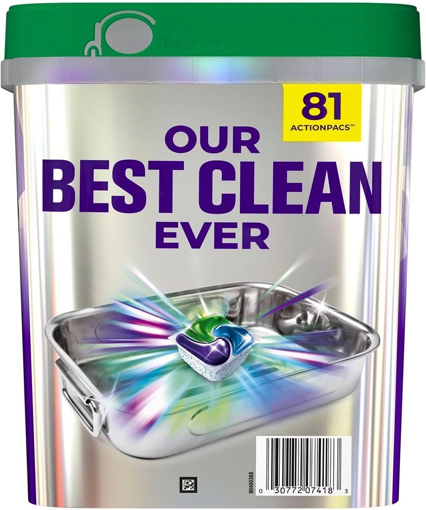 Cascade Platinum Plus Dishwasher Detergent Actionpacs Fresh Scent - 82 Count