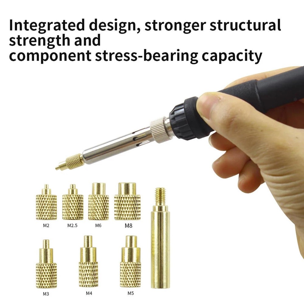 Heat Kit Insert Tool Insertion Tip Adapter Kit .5 M3 M4 M8 Press Tools