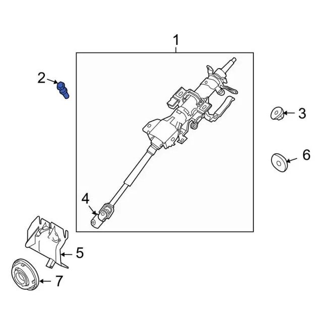 Genuine Ford Steering Column Bolt W709942-S424