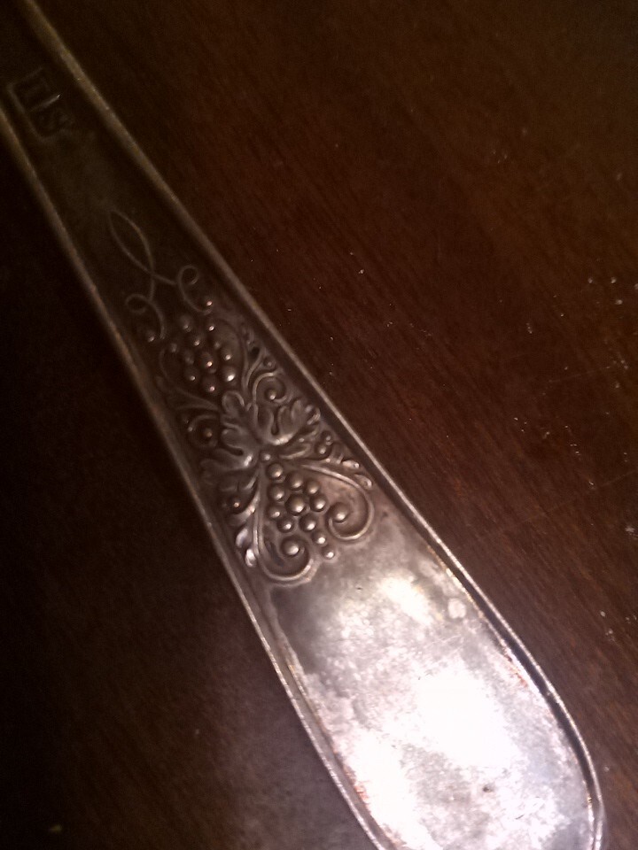 wm rogers silverplate Pie Server And Fork
