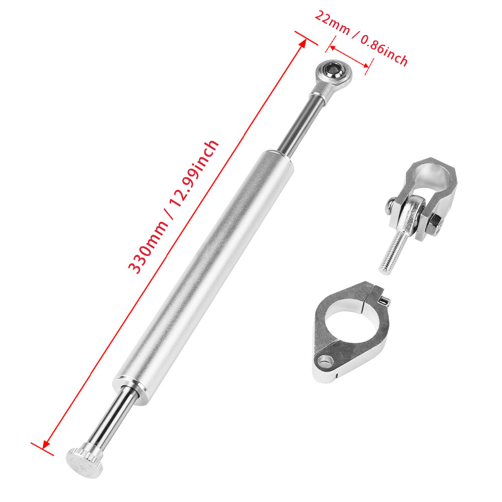 For Honda CBR929RR Stabilizer Steering Damper Silver Fork Motorcycle 2000 2001