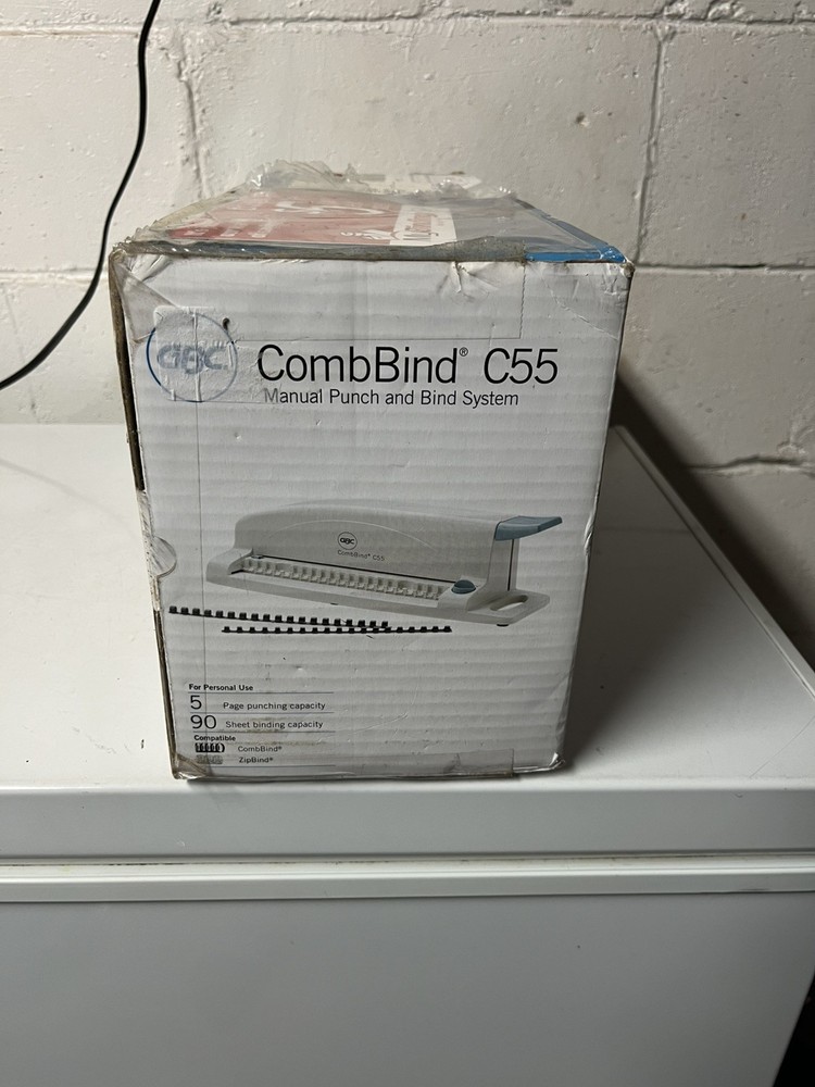GBC CombBind C55 Manual Punch & Binding Machine w/ Box Office Document System