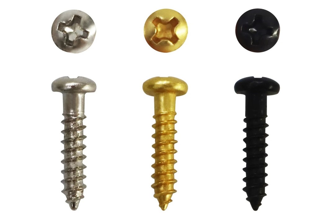 Guitar string locking nut/string tree/string rod mounting screw 2.8*14.5mm