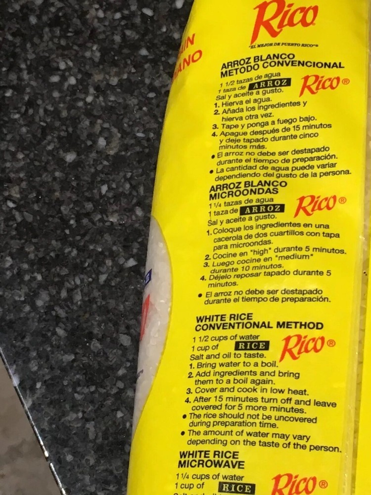 Rico Medium Grain Rice From Puerto Rico 5 Lb