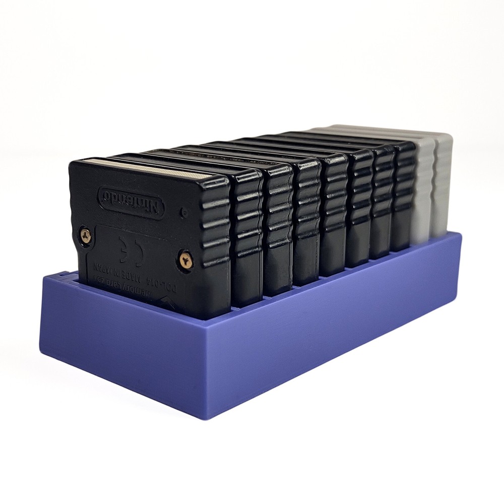 Nintendo GameCube Memory Card Display Tray Mancave Storage Accessory GC