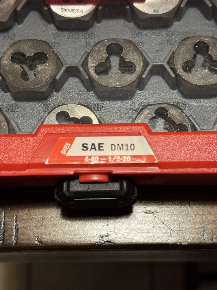 Matco Tools DM 10 + 11 SAE & Metric Die Sets
