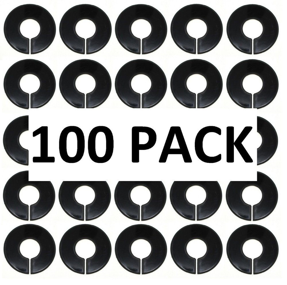 Black Round Plastic Blank Rack Size Dividers - Multi-Pack