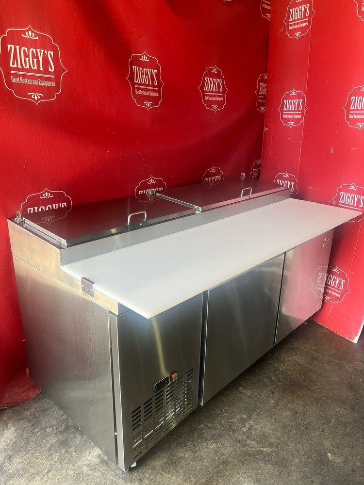 71” Commercial Stainless Pizza Prep Table Fridge