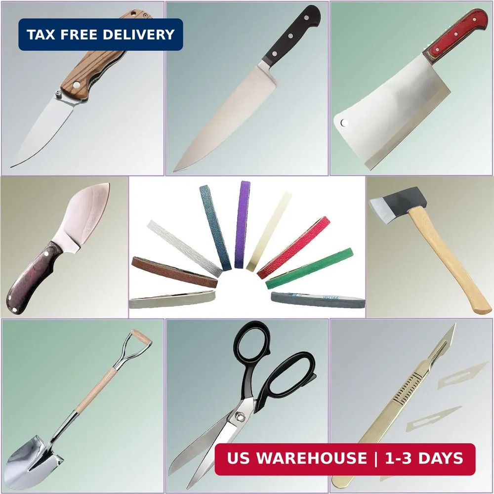 18 PCS 3/4" x 12" Replacement Knife Sharpener Sanding Belt Kit for Work Sharp Kn