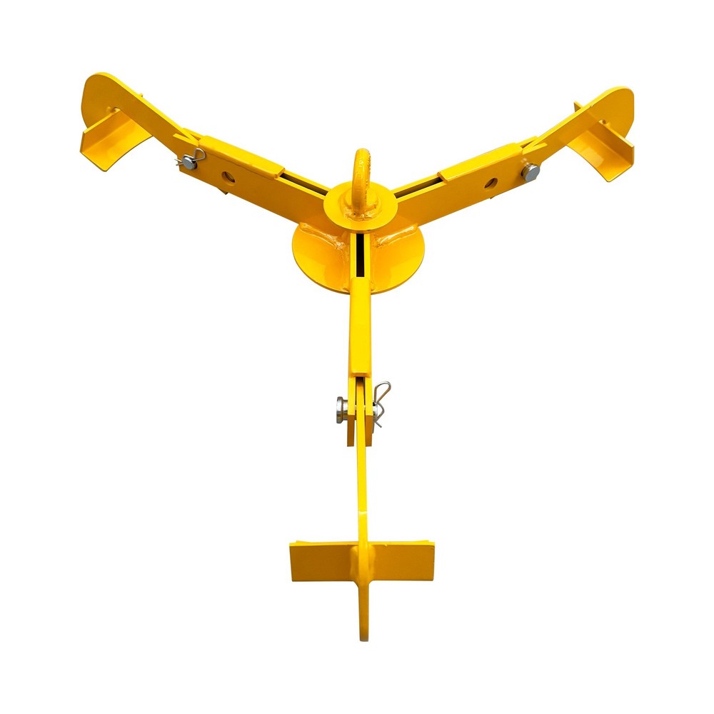 Oil Drum Lifting Hook Forklift Crane 3-Claw Open Closed Head Drum Lifter