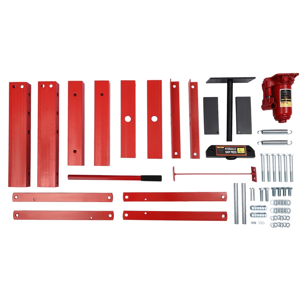 6T Benchtop Hydraulic A-Frame Shop Press with Press Plates