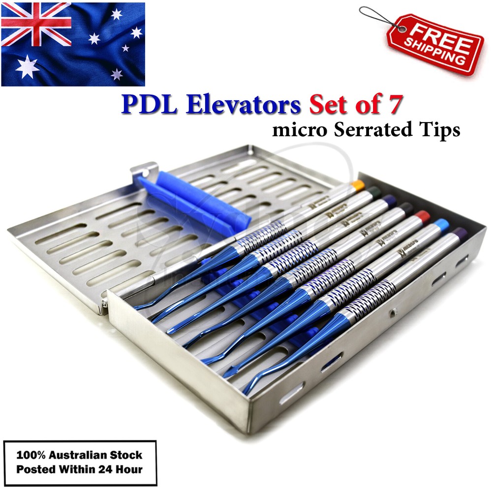 PDL Luxating Elevator Distal Micro Serrated Extraction Luxation Root Elevators