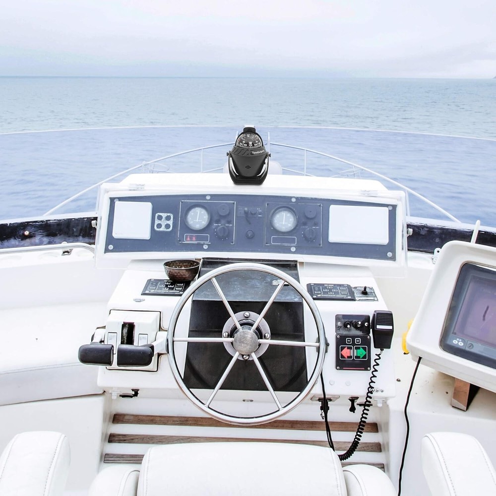 Boat Compass Dash Mount Flush - Boating Compass Dashboard Suction - Navigation