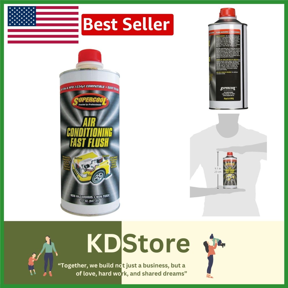 32oz Non-Flammable High-Temp A/C Flush: Safe & Effective Maintenance Solution