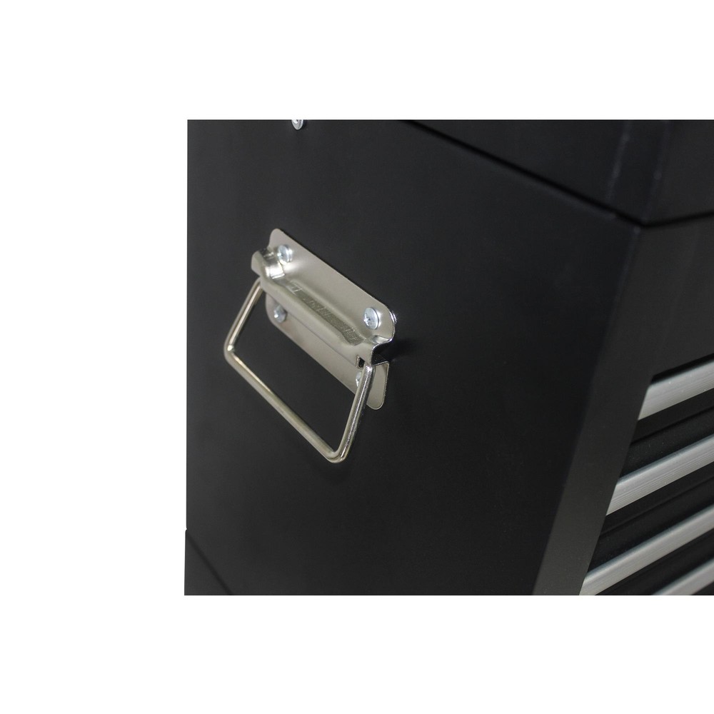 High Capacity 6-Drawer Rolling Tool Chest with Wheels - Durable Black Storage