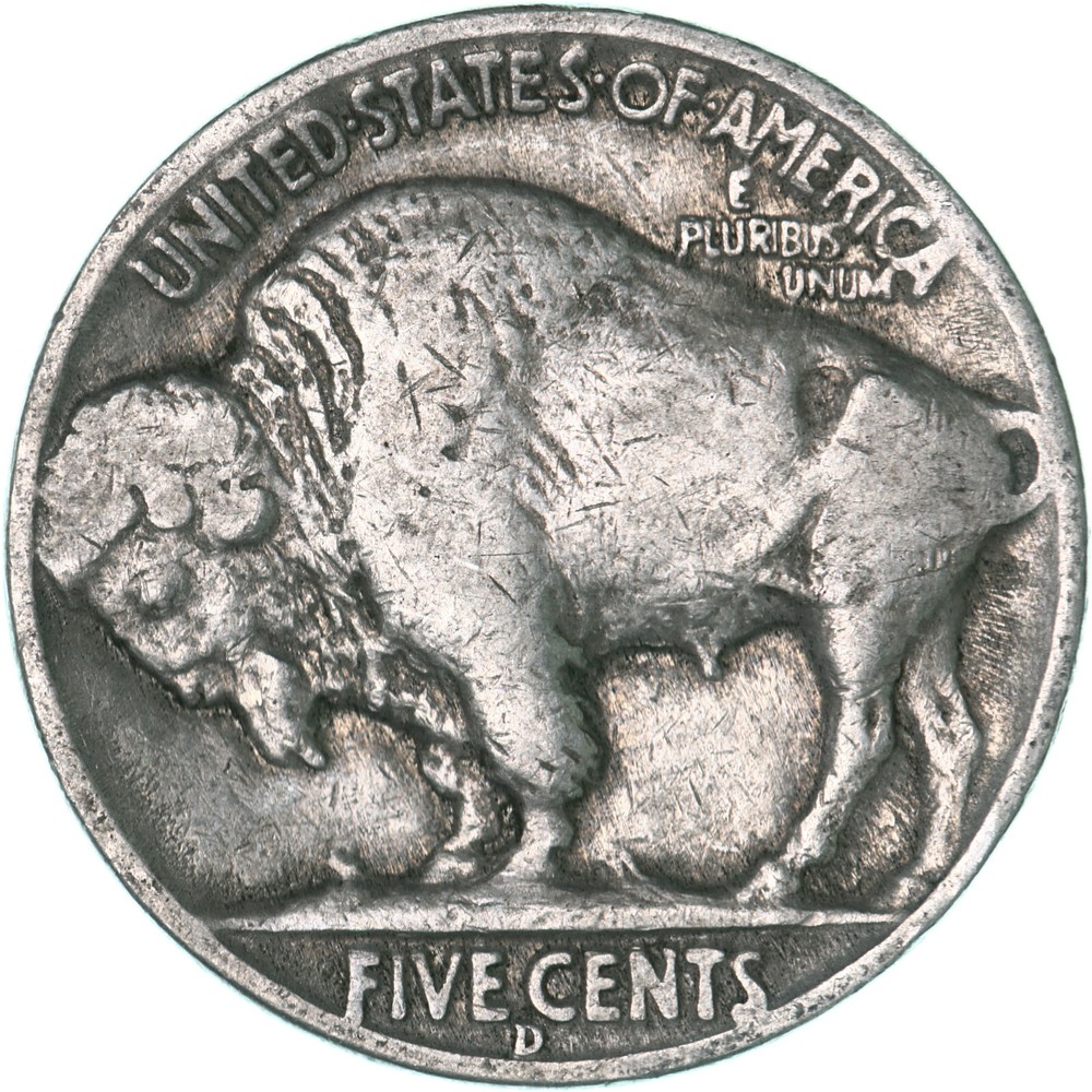 1937 D Buffalo Nickel Fine FN