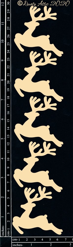 Dusty Attic Chipboard 3x12 - Reindeer #2, DA0768