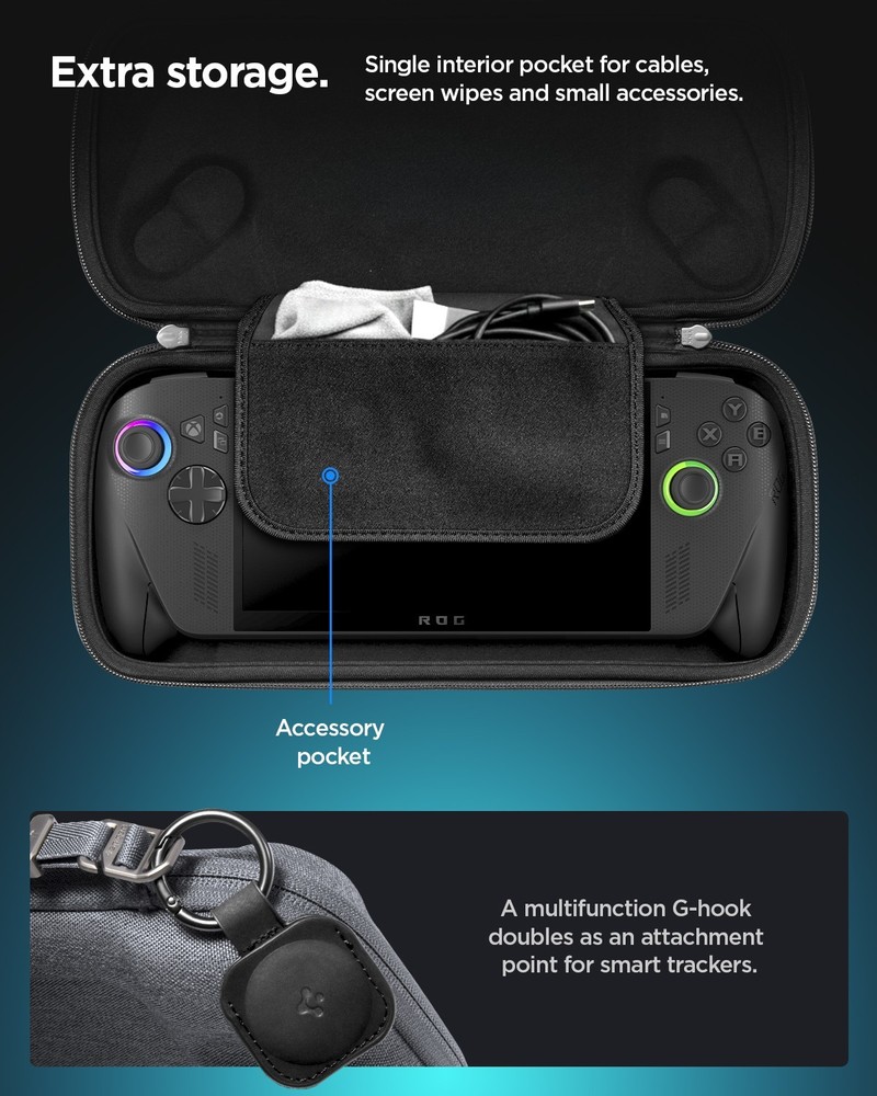 For 7" Gaming Handheld Console | Spigen Klasden Pouch Carrying Case