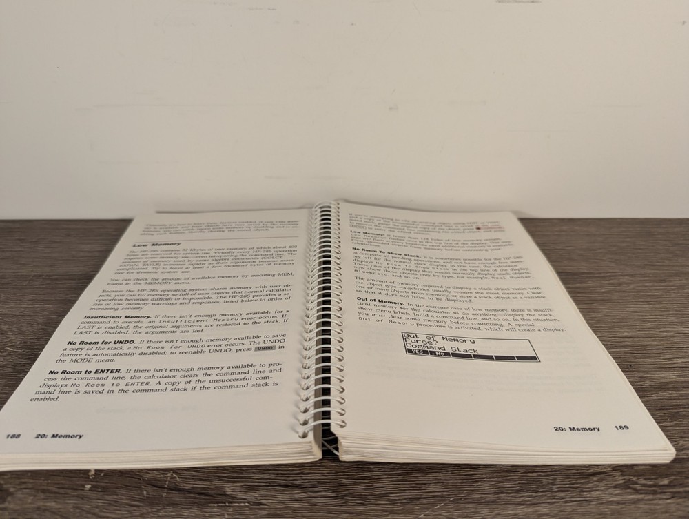 Original Manual & Reference Manual for Hewlett Packard HP-28S Calculator