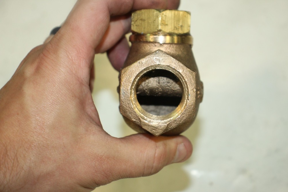 Pokorney 1" Brass Swing Check Gate Valve