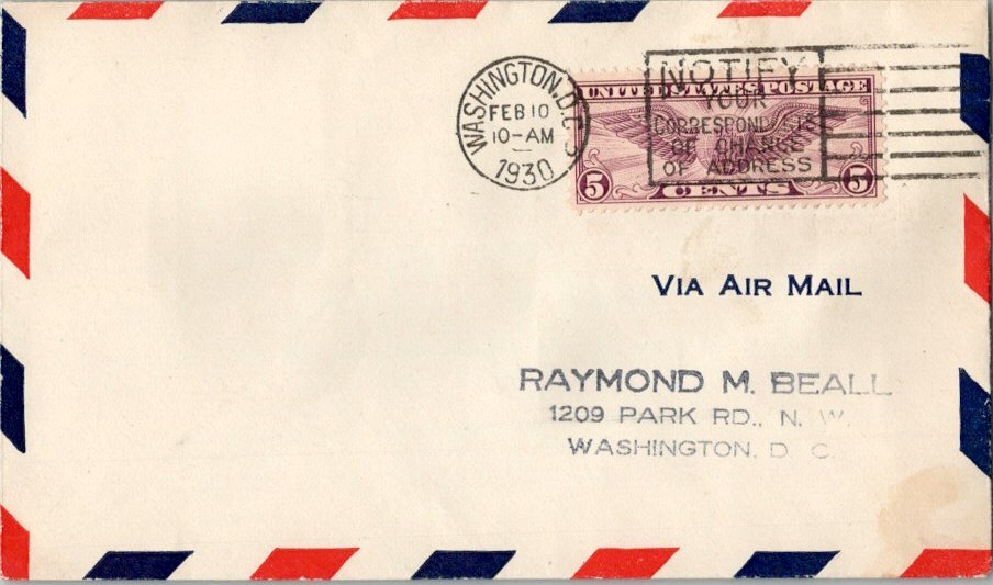 United States Scott C12 Rubberstamp Address.
