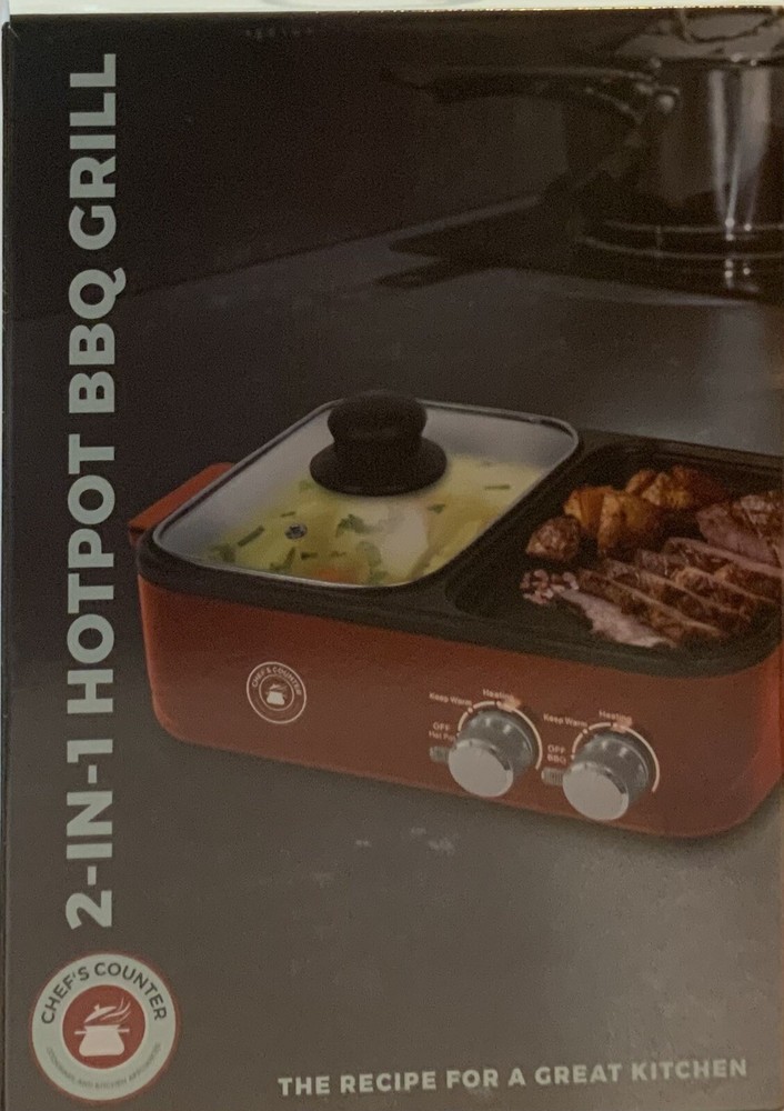 Chef's Counter 2-1 Hotpot BBQ Grill