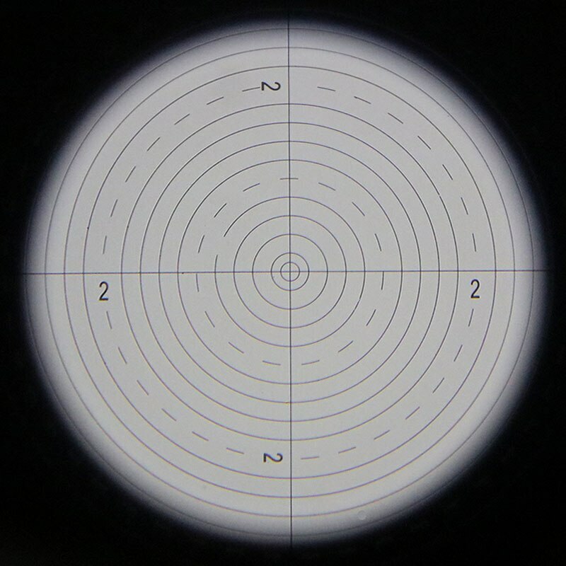 Concentric Circle Micrometer Optical Lab Slides Calibration Reticle