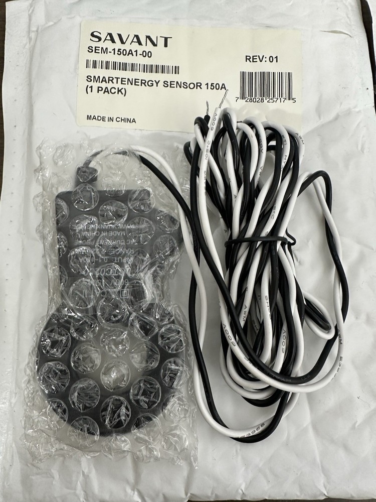 Savant SEM-150A1-00 150 A Split-Core Clip on Current Transformer- New