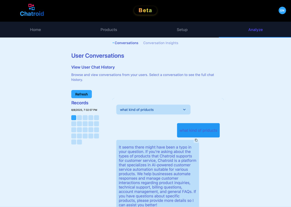Chatroid.com Domain + Fully functional website (beta)