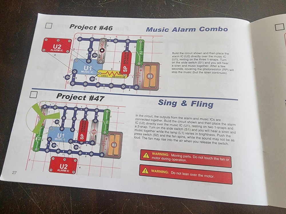 Snap Circuits Explorer Instruction Manual Only Projects 1-57