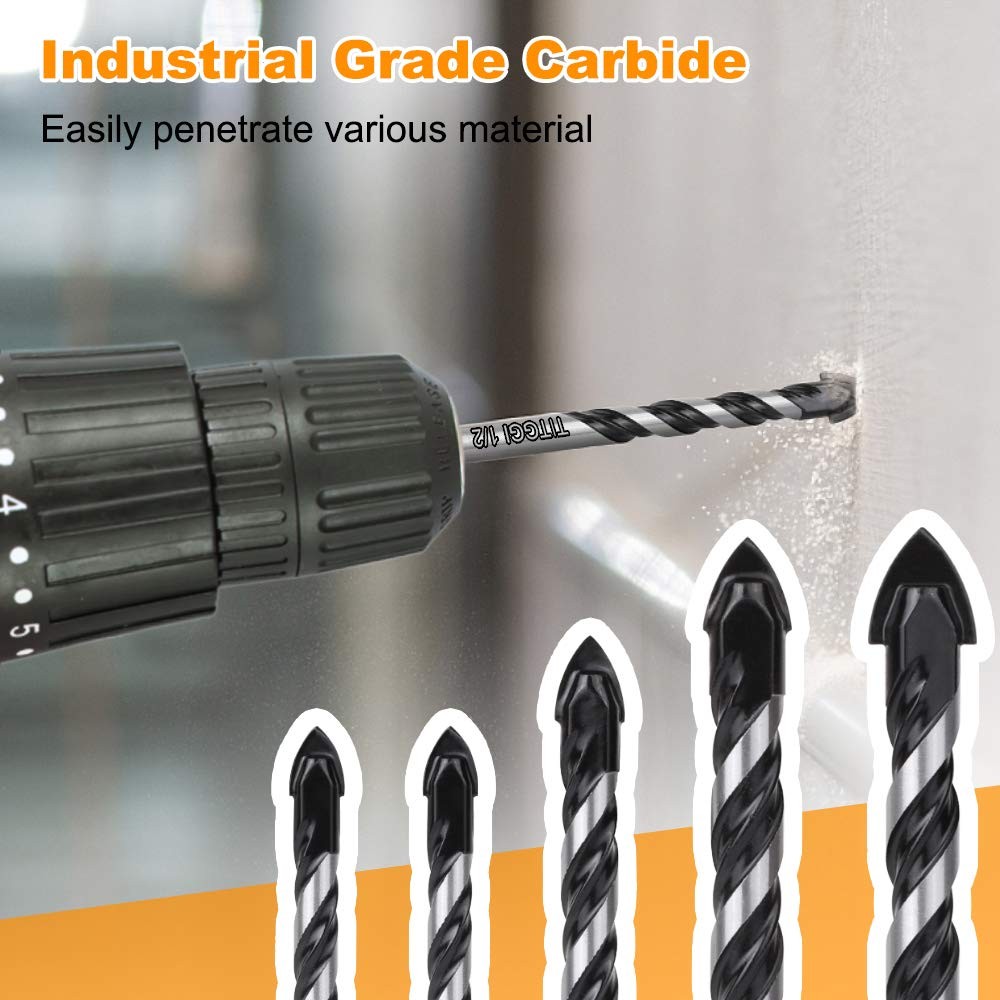 TITGGI Concrete Drill Bit & Masonry 5 Pcs set, Set