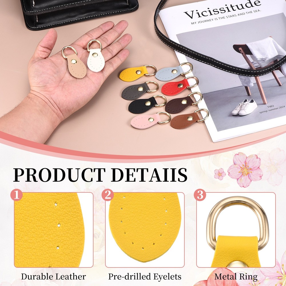 5 Bag Strap Hooks, Yellow, 5 Pieces