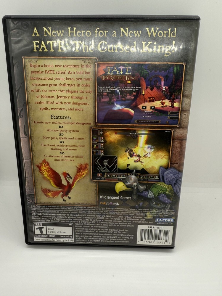 Fate The Cursed King Video Game Pc Windows